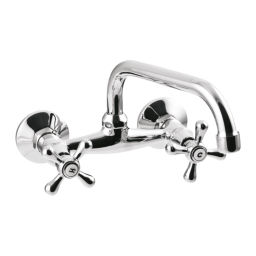 Invena Roma bateria kuchenna ścienna chrom BC-25-00S