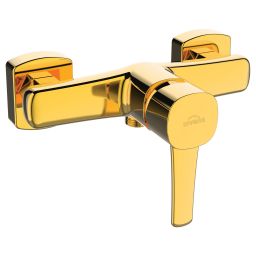 Invena Glamour bateria prysznicowa ścienna złoty połysk BN-02-009