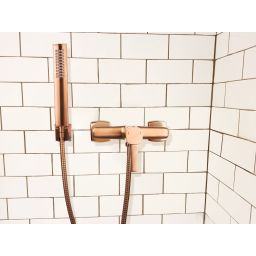 Invena Glamour bateria prysznicowa ścienna miedź BN-02-014