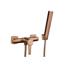 Invena Glamour bateria prysznicowa ścienna miedź BN-02-014