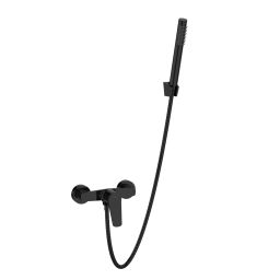 Invena Alonia bateria prysznicowa ścienna czarna BN-70-004