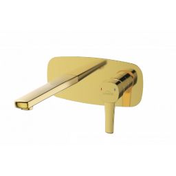 Invena Glamour Trend bateria umywalkowa podtynkowa złota BP-02-U09