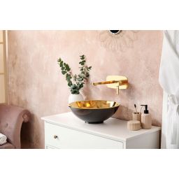 Invena Glamour Trend bateria umywalkowa podtynkowa złota BP-02-U09