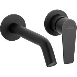 Invena Dokos bateria umywalkowa podtynkowa czarna BP-19-U04