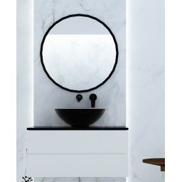 Invena Dokos bateria umywalkowa podtynkowa czarna BP-19-U04