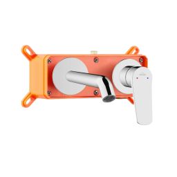 Invena Alonia bateria umywalkowa podtynkowa chrom BP-70-U01