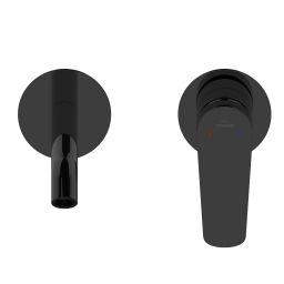 Invena Alonia bateria umywalkowa podtynkowa czarna BP-70-U04