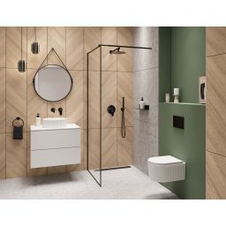 Invena Alonia bateria umywalkowa podtynkowa czarna BP-70-U04