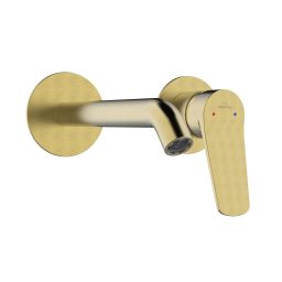 Invena Alonia bateria umywalkowa podtynkowa złota BP-70-U09