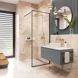 Invena Alonia bateria umywalkowa podtynkowa złota BP-70-U09