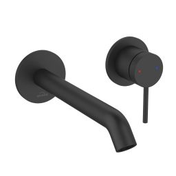 Invena Kalitea bateria umywalkowa podtynkowa czarna BP-72-U04