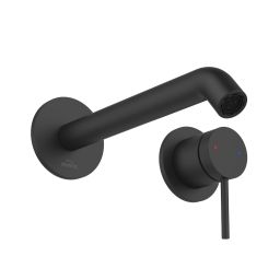 Invena Kalitea bateria umywalkowa podtynkowa czarna BP-72-U04