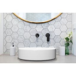 Invena Siros bateria umywalkowa podtynkowa czarna BP-90-U04