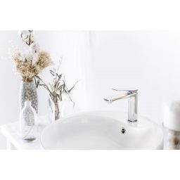 Invena Neri bateria umywalkowa stojąca chrom BU-01-001