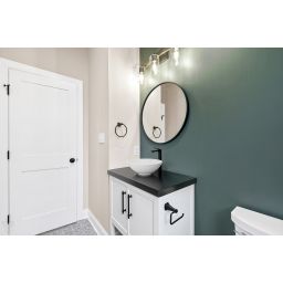 Invena Neri Trend bateria umywalkowa stojąca wysoka czarny mat BU-01-W04