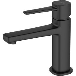 Invena Glamour bateria umywalkowa stojąca czarny mat BU-02-004