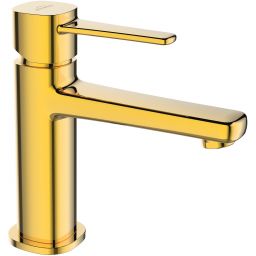 Invena Glamour bateria umywalkowa stojąca złoty połysk BU-02-009