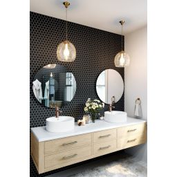 Invena Glamour bateria umywalkowa stojąca miedź BU-02-0149