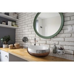 Invena Glamour bateria umywalkowa stojąca wysoka chrom BU-02-W01