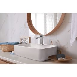 Invena Paros bateria umywalkowa stojąca chrom BU-09-001