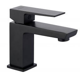 Invena Paros bateria umywalkowa stojąca czarny mat BU-09-004