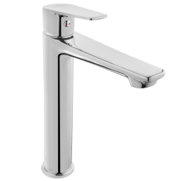 Invena Dokos bateria umywalkowa stojąca wysoka chrom BU-19-W01