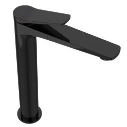 Invena Alonia bateria umywalkowa stojąca czarna BU-70-W04