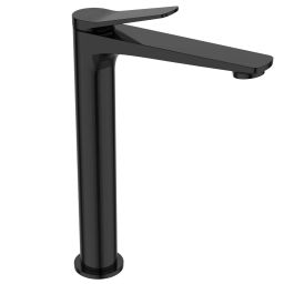 Invena Alonia bateria umywalkowa stojąca czarna BU-70-W04