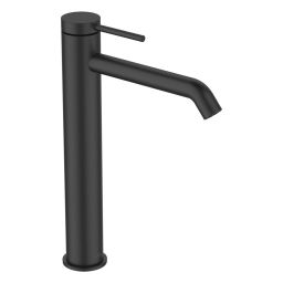 Invena Kalitea bateria umywalkowa stojąca wysoka czarna BU72W04