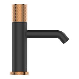 Invena Moonlight bateria umywalkowa stojąca czarny/złoty BU77014