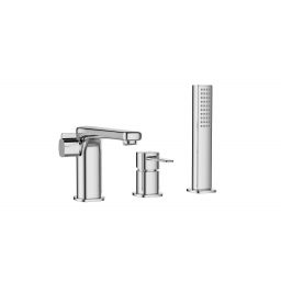 Invena Glamour bateria nawannowo-prysznicowa chrom BW02S01