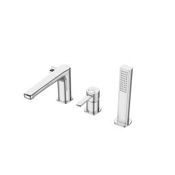 Invena Glamour bateria nawannowo-prysznicowa chrom BW02S01