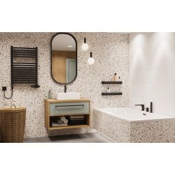 Invena Glamour bateria nawannowa 3-otworowa czarna BW02S04