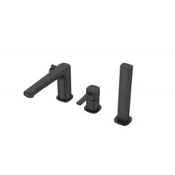 Invena Glamour bateria nawannowa 3-otworowa czarna BW02S04