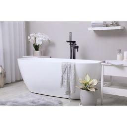 Invena Glamour bateria wannowo-prysznicowa wolnostojąca czarny mat BW-02-W04