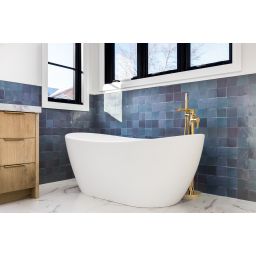 Invena Glamour bateria wannowo-prysznicowa wolnostojąca złota BW-02-W09