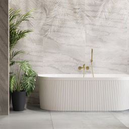 Invena Alonia bateria prysznicowa ścienna złota BW-70-009