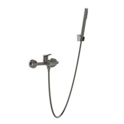 Invena Alonia bateria wannowo-prysznicowa ścienna grafitowa BW-70-024