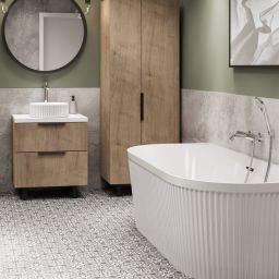 Invena Kalitea bateria wannowo-prysznicowa ścienna chrom BW-72-001
