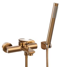 Invena Neri Plus bateria wannowo-prysznicowa ścienna miedź BW-P1-014