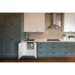 Invena Glamour bateria kuchenna z filtrem stojąca czarna BZ02F04