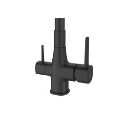 Invena Glamour bateria kuchenna z filtrem stojąca czarna BZ02F04