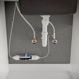 Invena Glamour bateria kuchenna z filtrem stojąca czarny/złoty BZ-02-F09