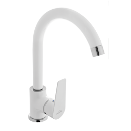 Invena Dokos bateria kuchenna stojąca biała/chrom BZ-19-002