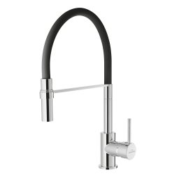 Invena Kameleon bateria kuchenna stojąca czarny mat/chrom BZ-29-L04