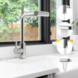 Invena Nelia bateria kuchenna stojąca chrom BZ-34-001