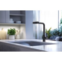 Invena Nelia bateria kuchenna stojąca czarna BZ-34-004