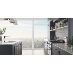 Invena Midnight Trend bateria kuchenna stojąca czarny mat/różowe złoto BZ-35-014