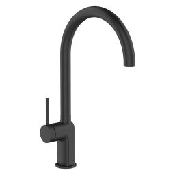 Invena Kalitea bateria kuchenna stojąca czarny mat BZ72004