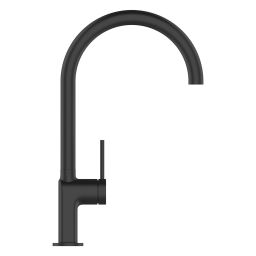 Invena Kalitea bateria kuchenna stojąca czarny mat BZ72004